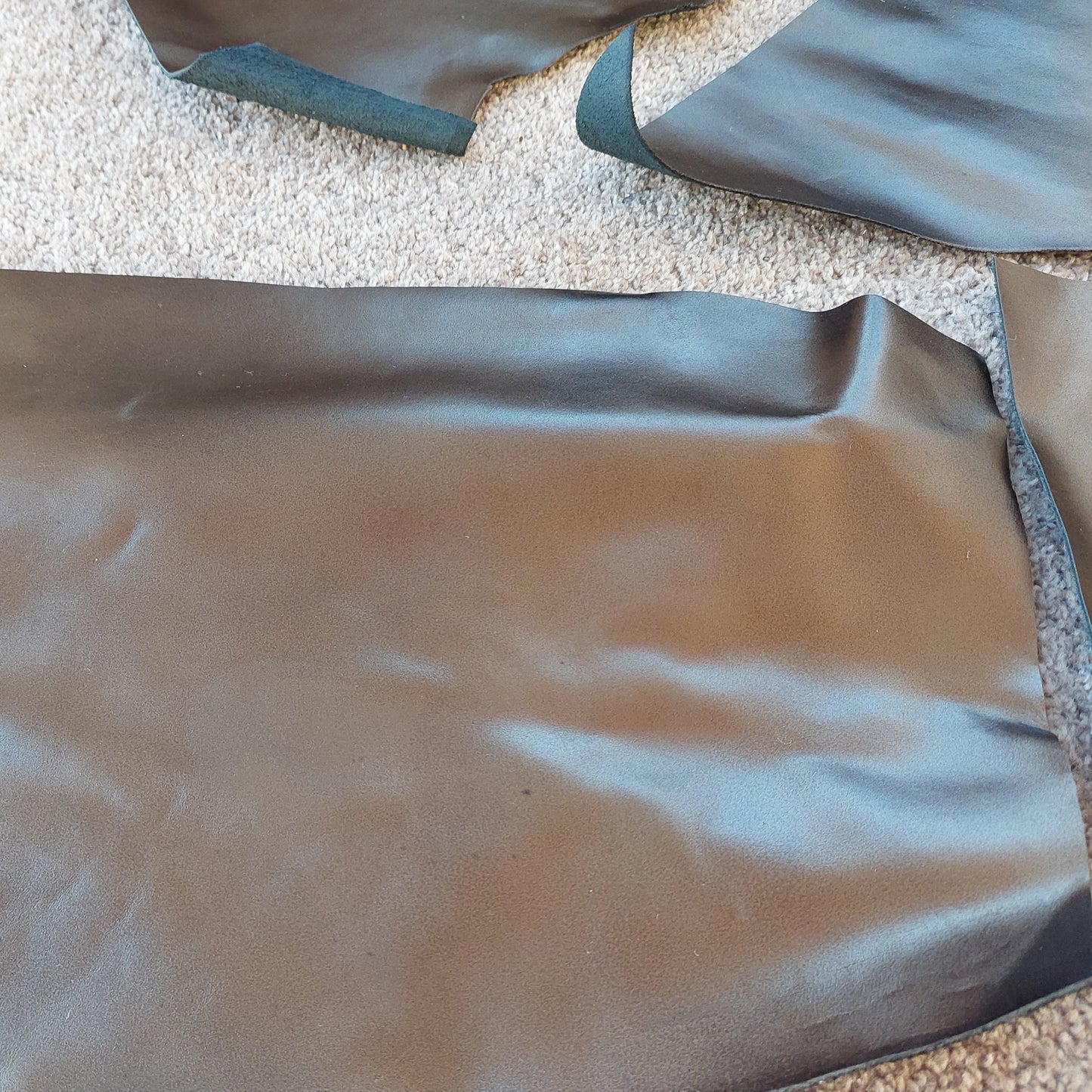 4 x Bronze Leather Pieces