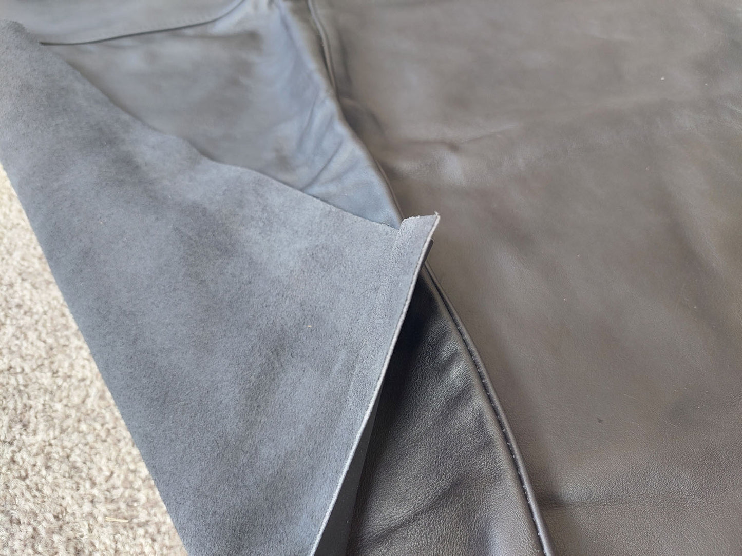 Black Scrap Leather -1.5mm