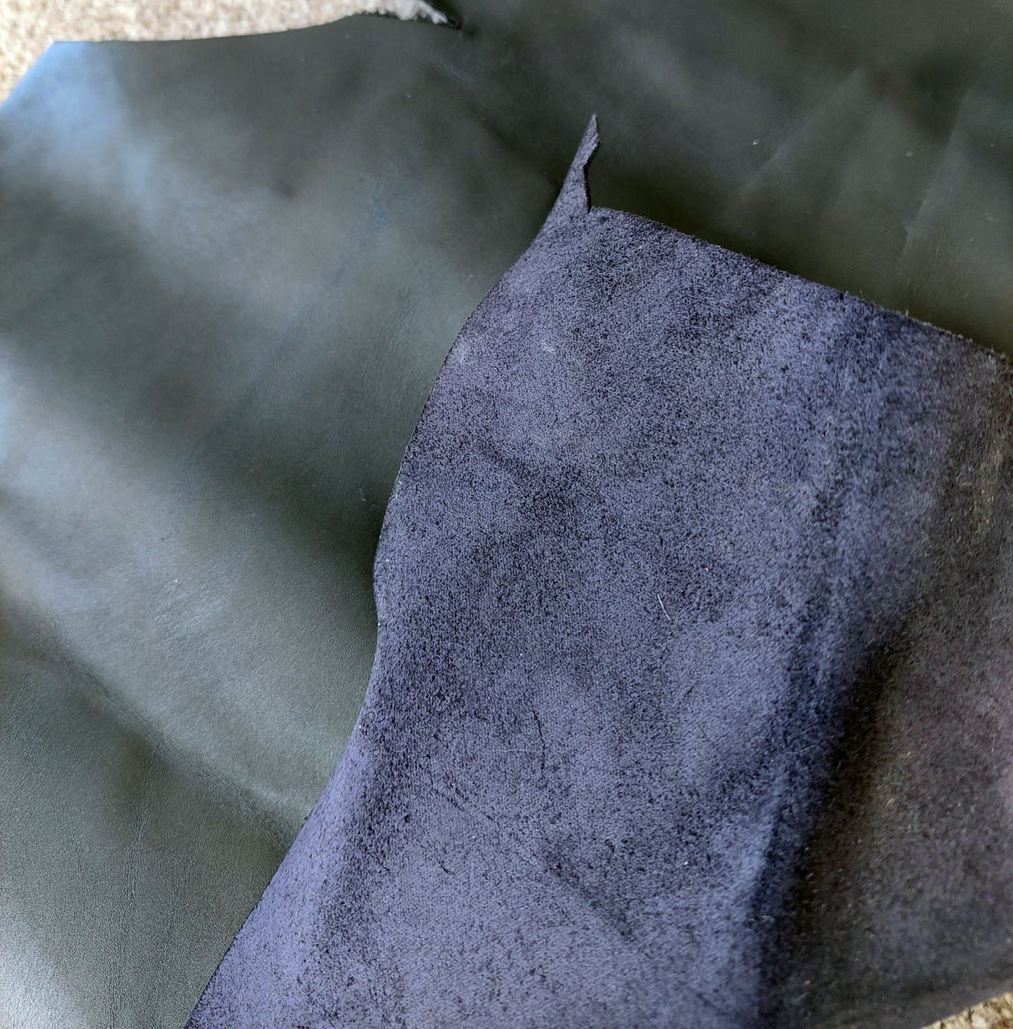 Black Scrap Leather -1.5mm
