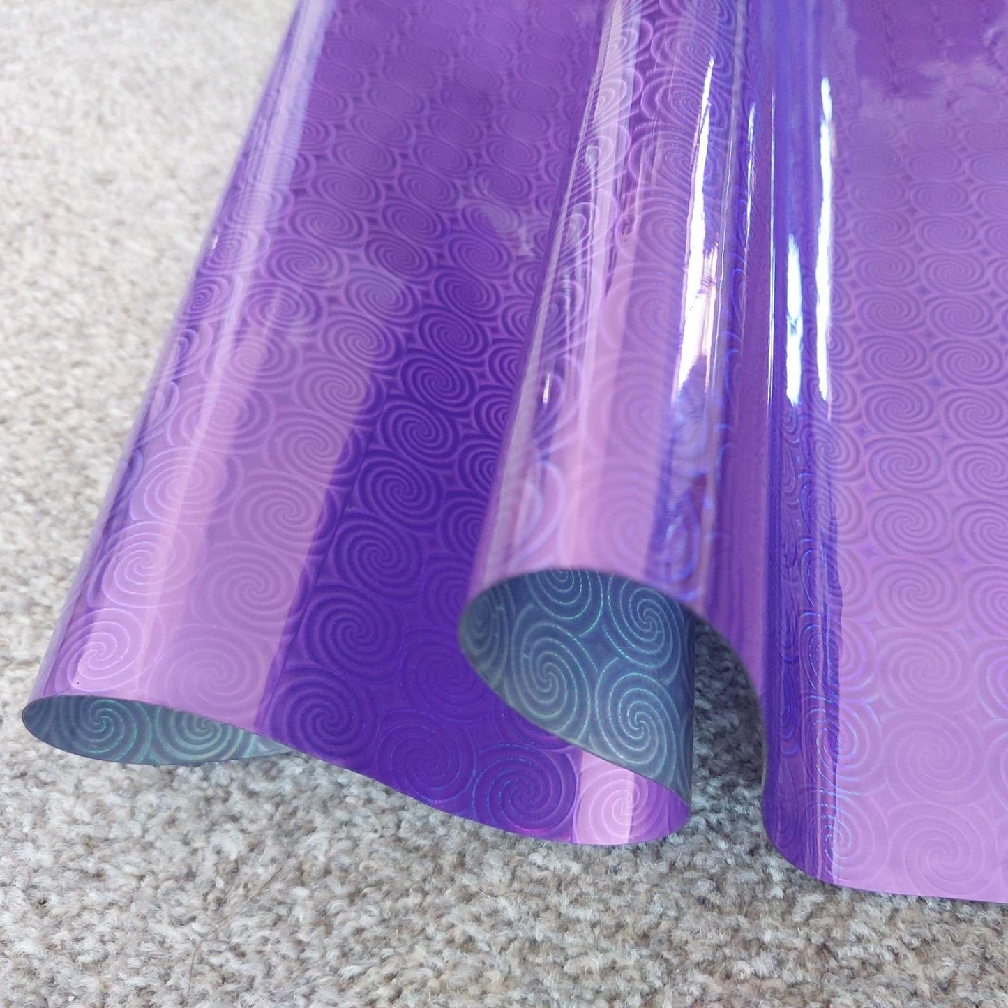 Doubled Sided Holographic Vinyl Fabric - Per Meter