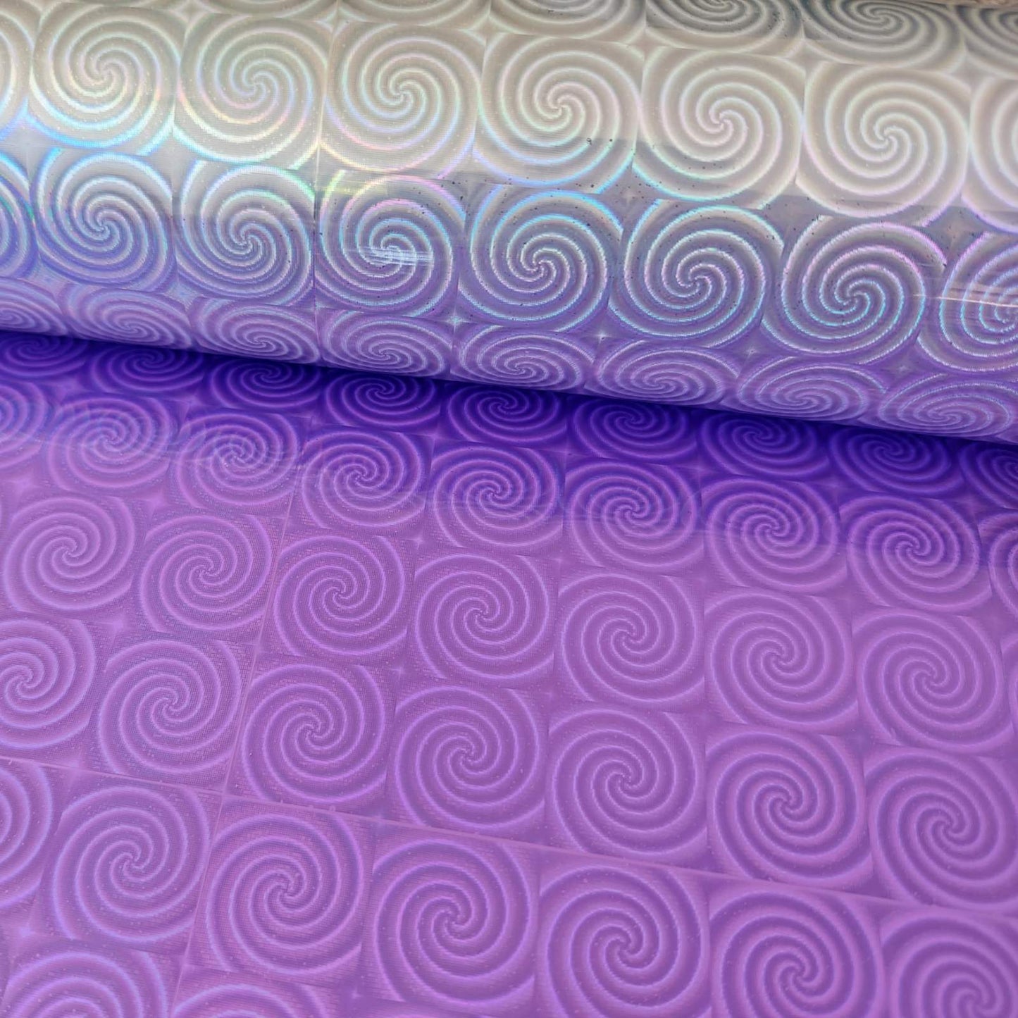 Doubled Sided Holographic Vinyl Fabric - Per Meter