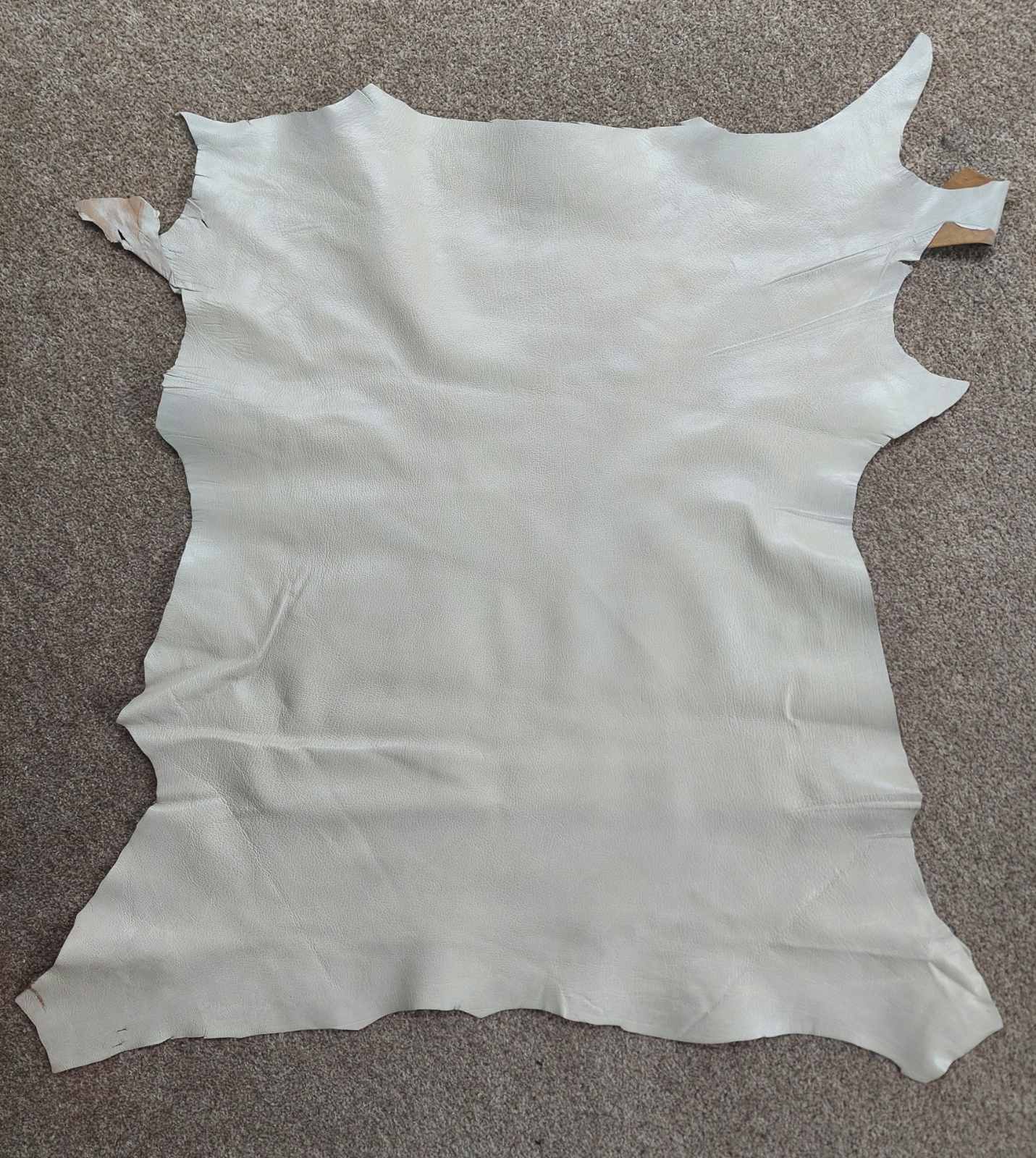 Lamb Hide - Natural/ Beige Scrap Leather Piece