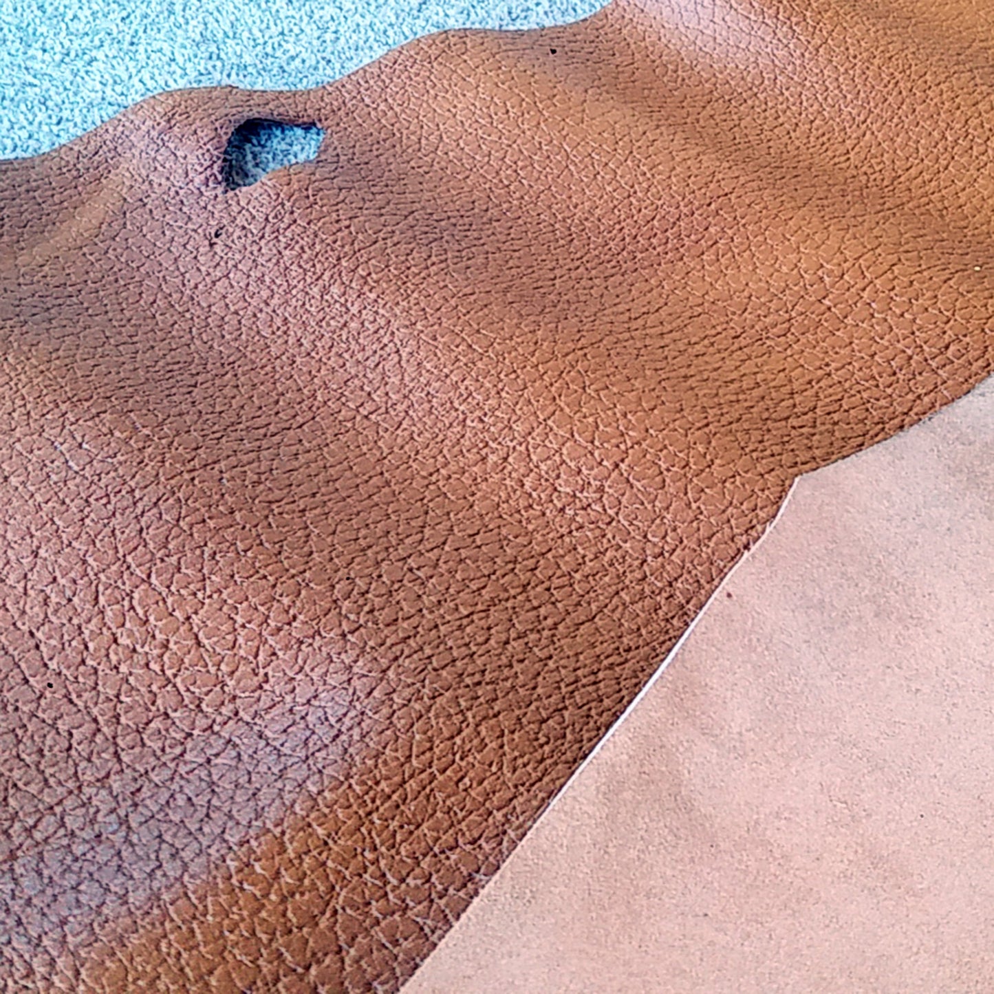 Tan Leather Piece - 2mm