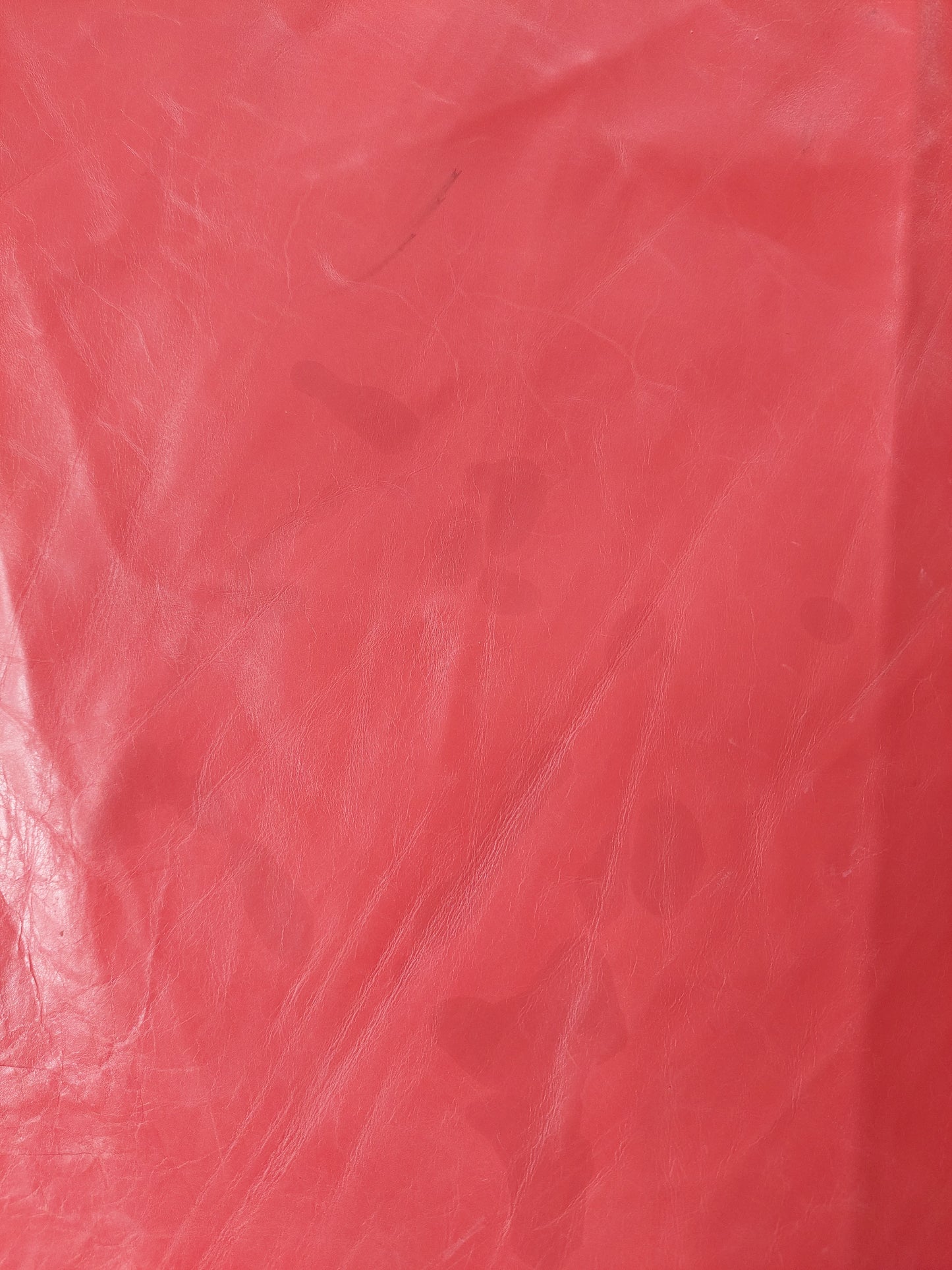 Red Scrap Leather Piece