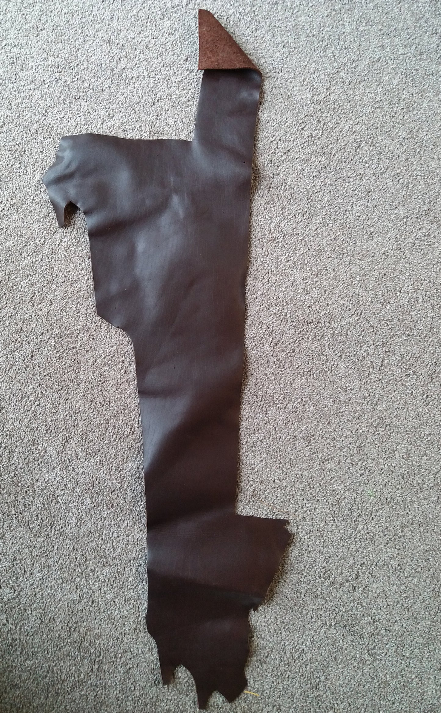 Dark Brown Scrap Leather Piece