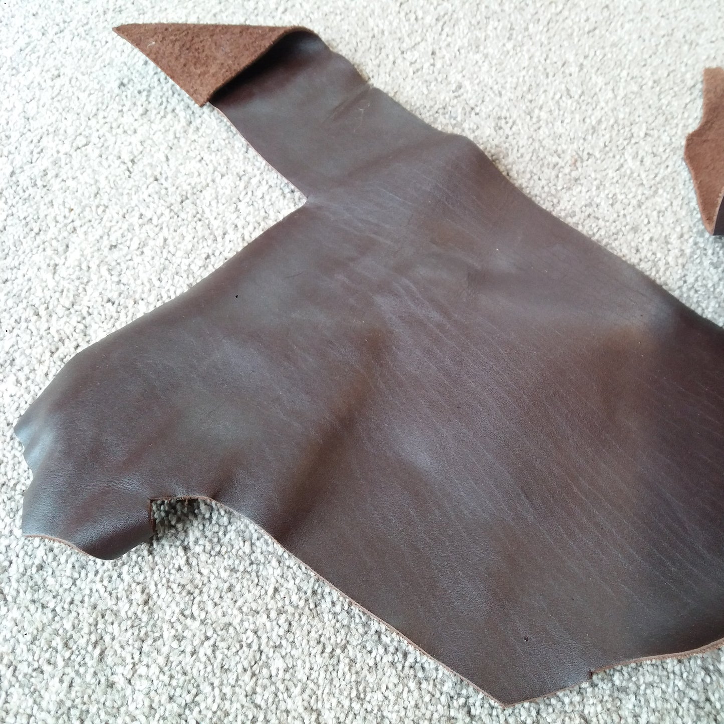 Dark Brown Scrap Leather Piece