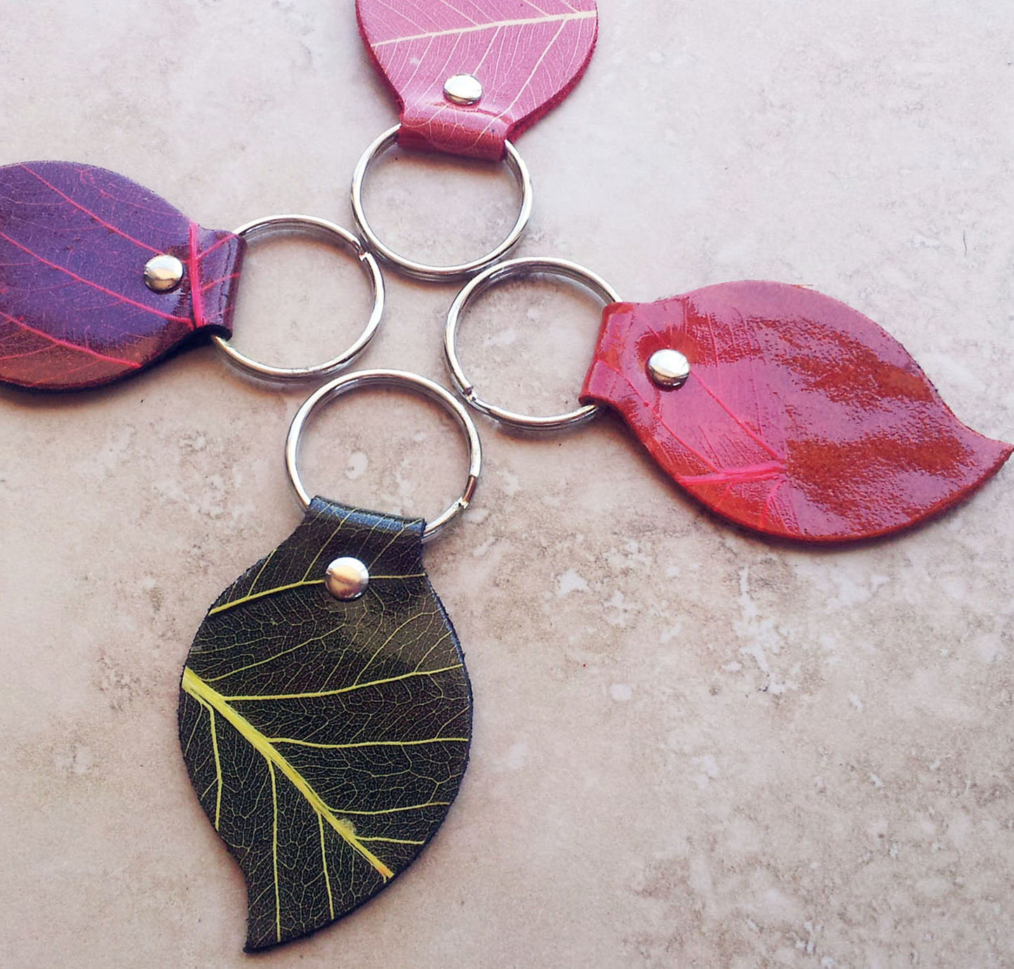 DIY Leather Keyrings