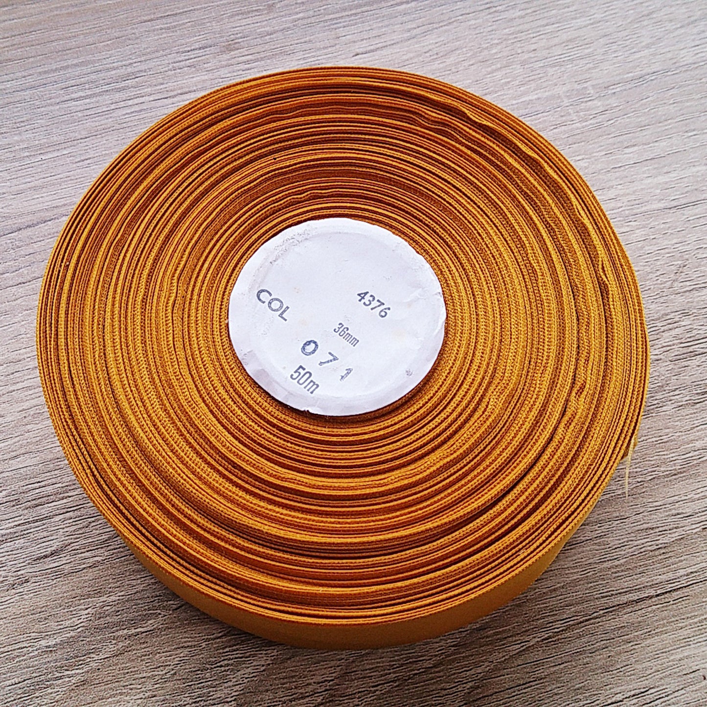 Ribbon- Gold Satin - 36mm wide - 50 meter roll