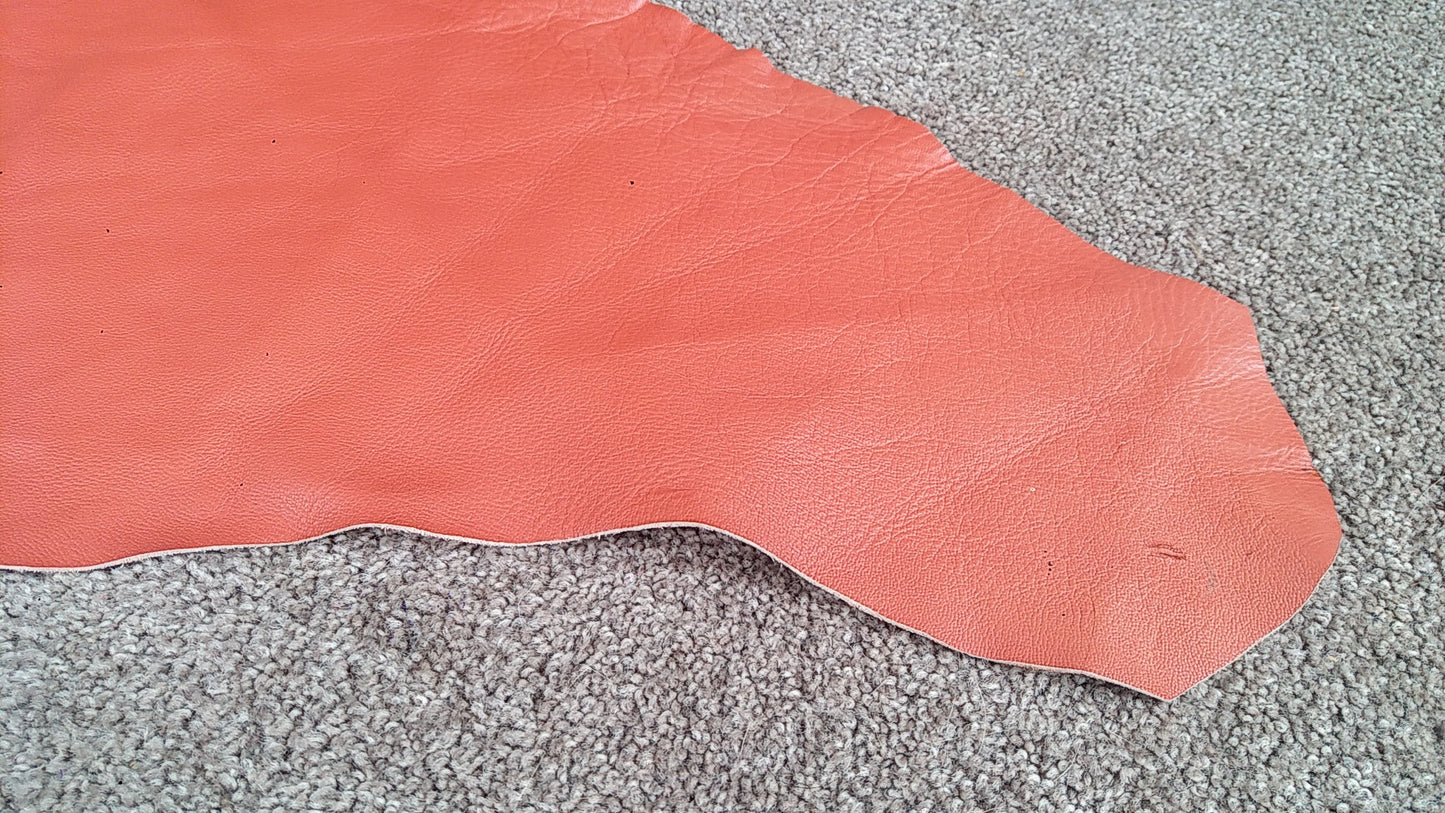 Orange Leather Piece