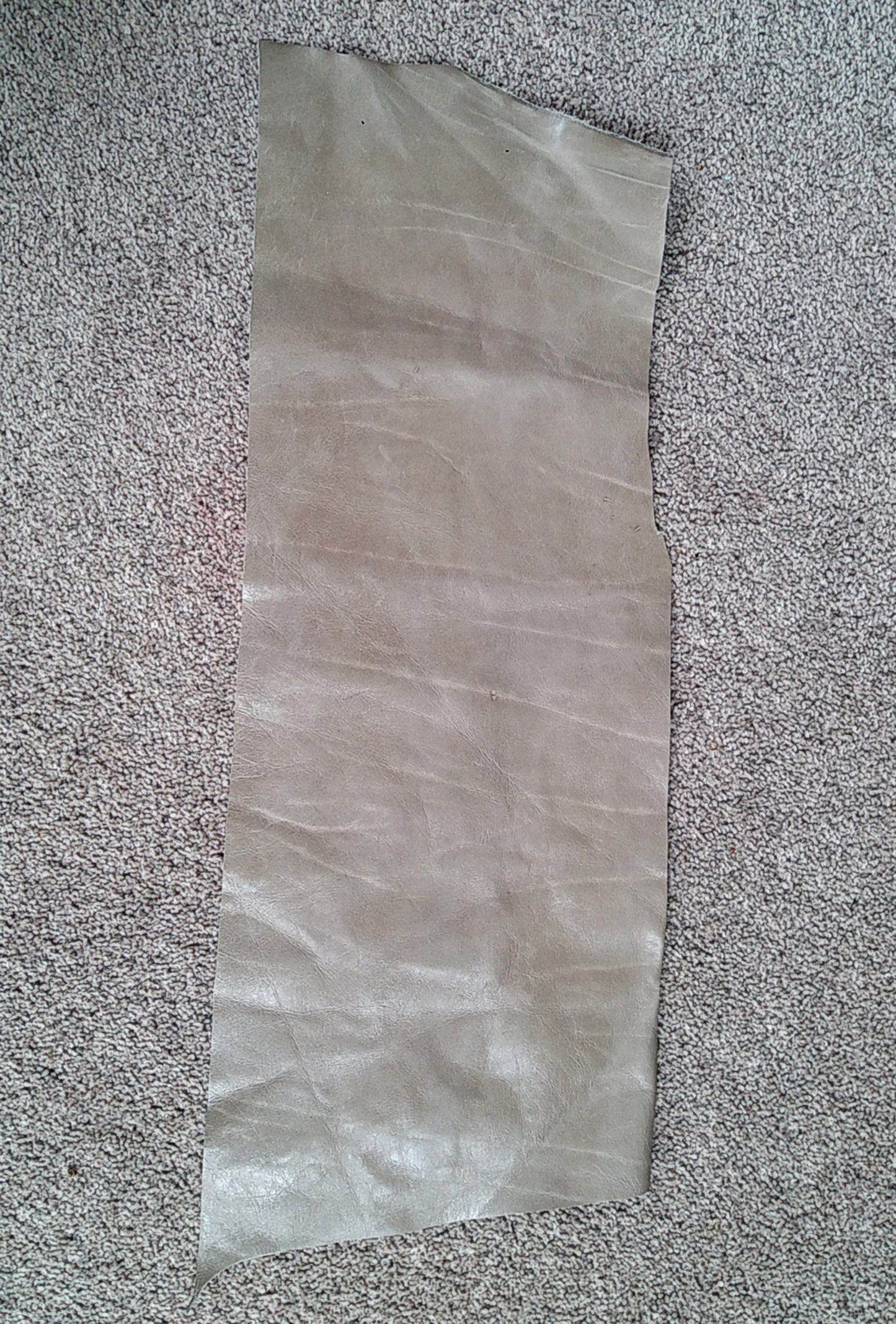 Taupe Gray Scrap Leather Piece