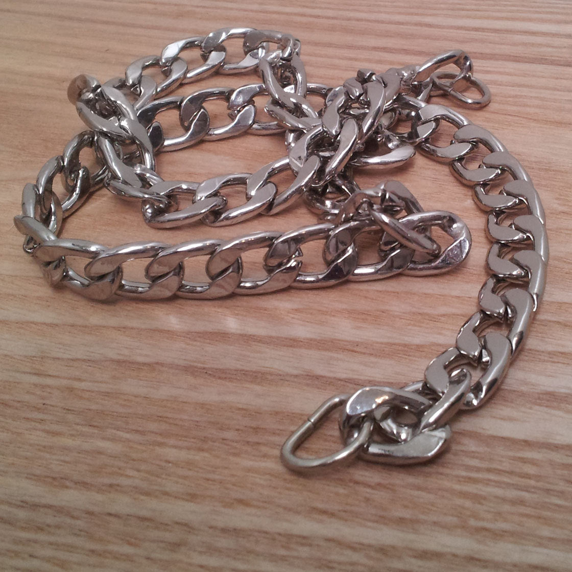 1 x Silver Chain Bag Handle