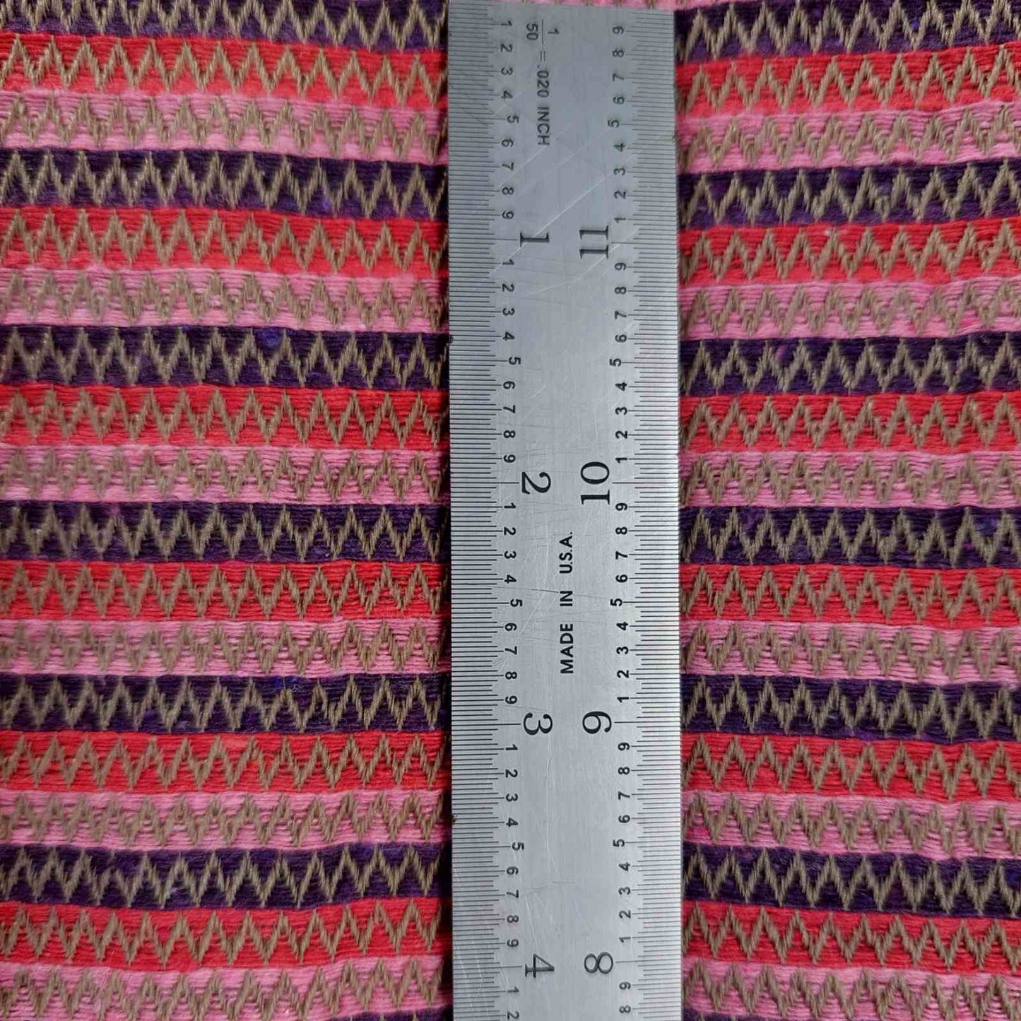 Recycled Fabric - Pink, purple & red stripes