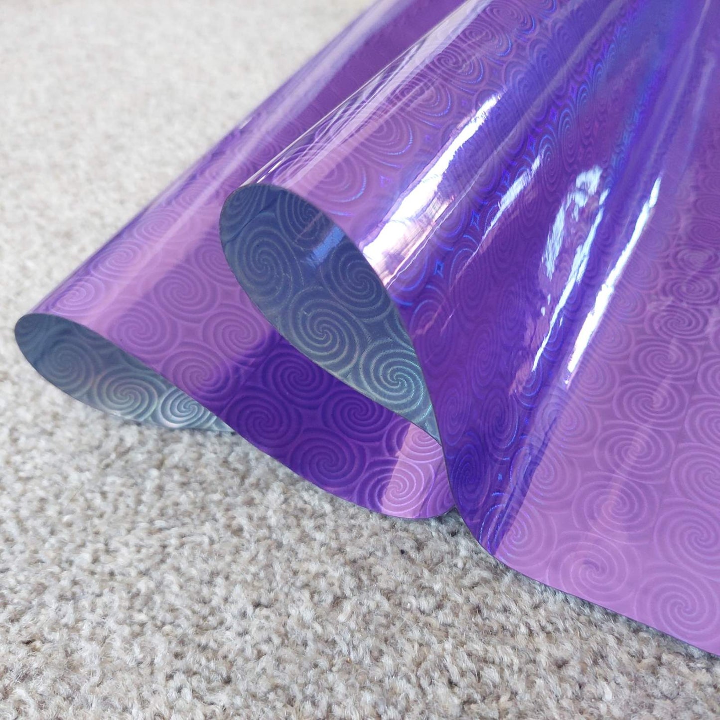 Doubled Sided Holographic Vinyl Fabric - Per Meter