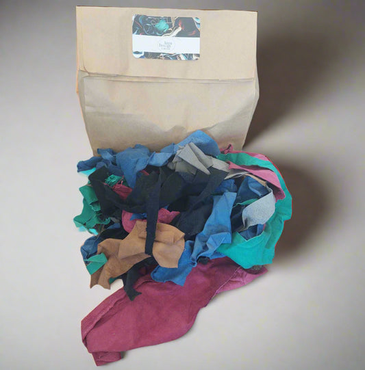 200grm Coloured Scrap Leather Pieces