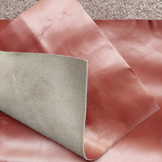 Bronze Metallic Scrap Leather Pieces - 1.5mm