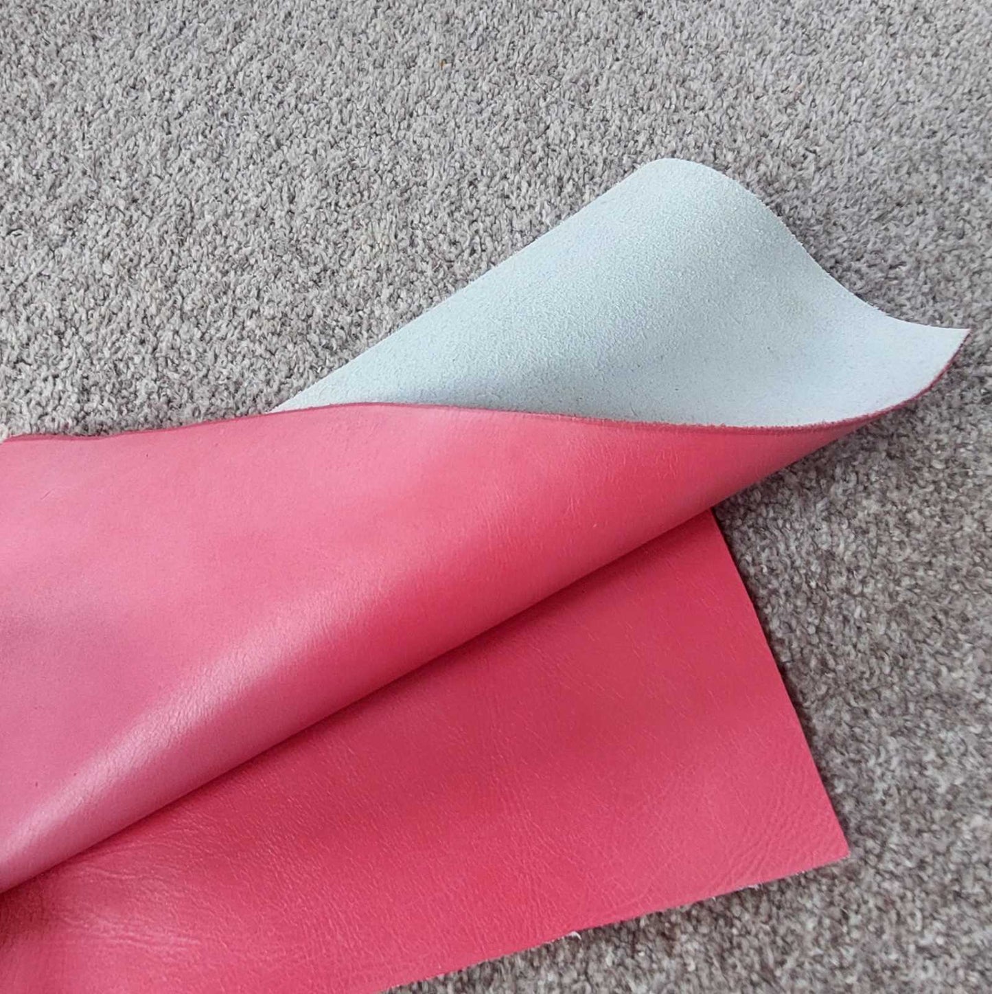 Pink Scrap Leather Pieces