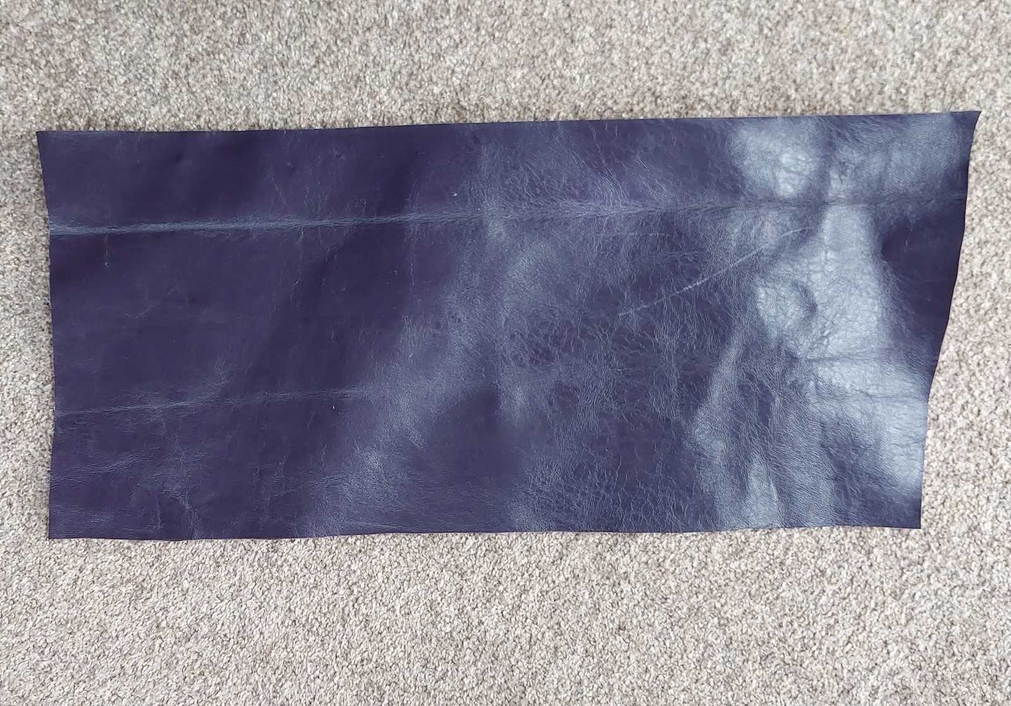Dark Purple Scrap Leather Piece