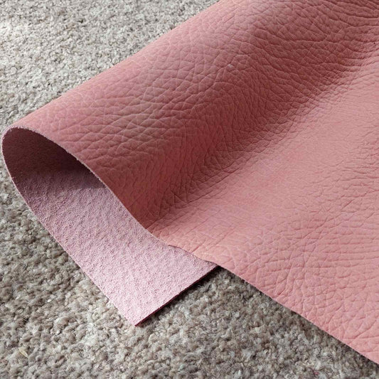 Pink Textured Scrap Leather Piece