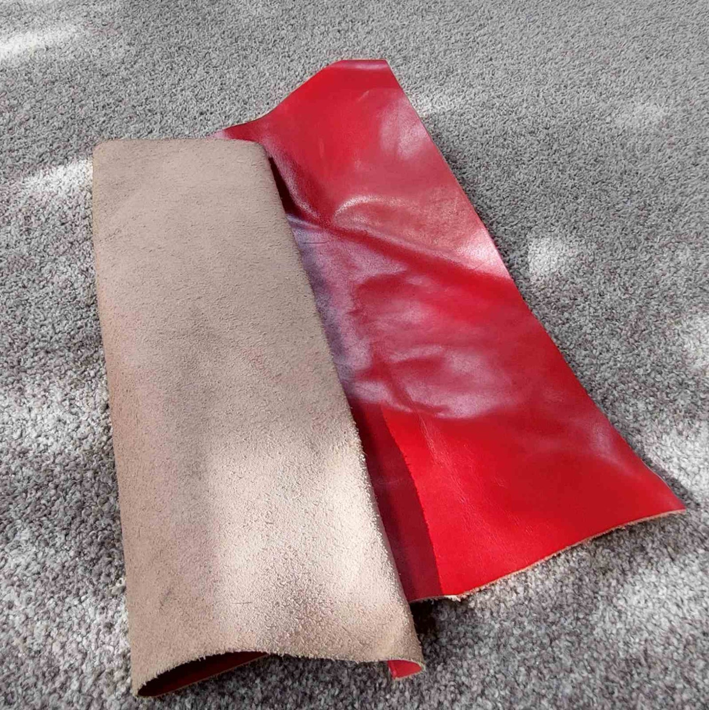 Red Scrap Leather Piece (Copy)
