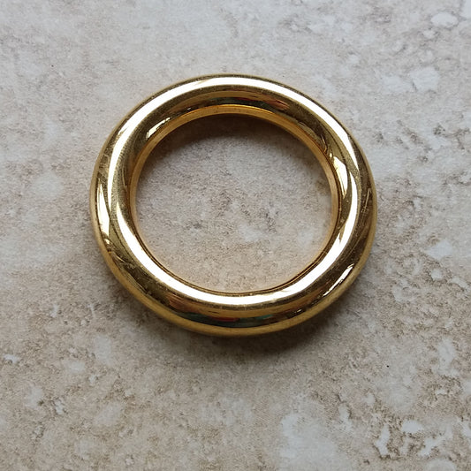 1 x Gold Metal Ring - 1.75" (45mm) wide