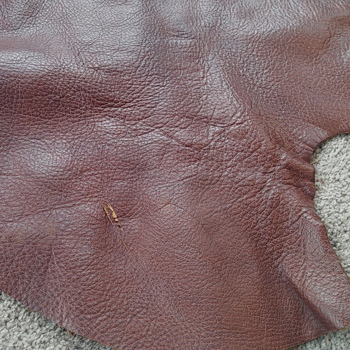 Brown Scrap Leather Pieces - 2mm