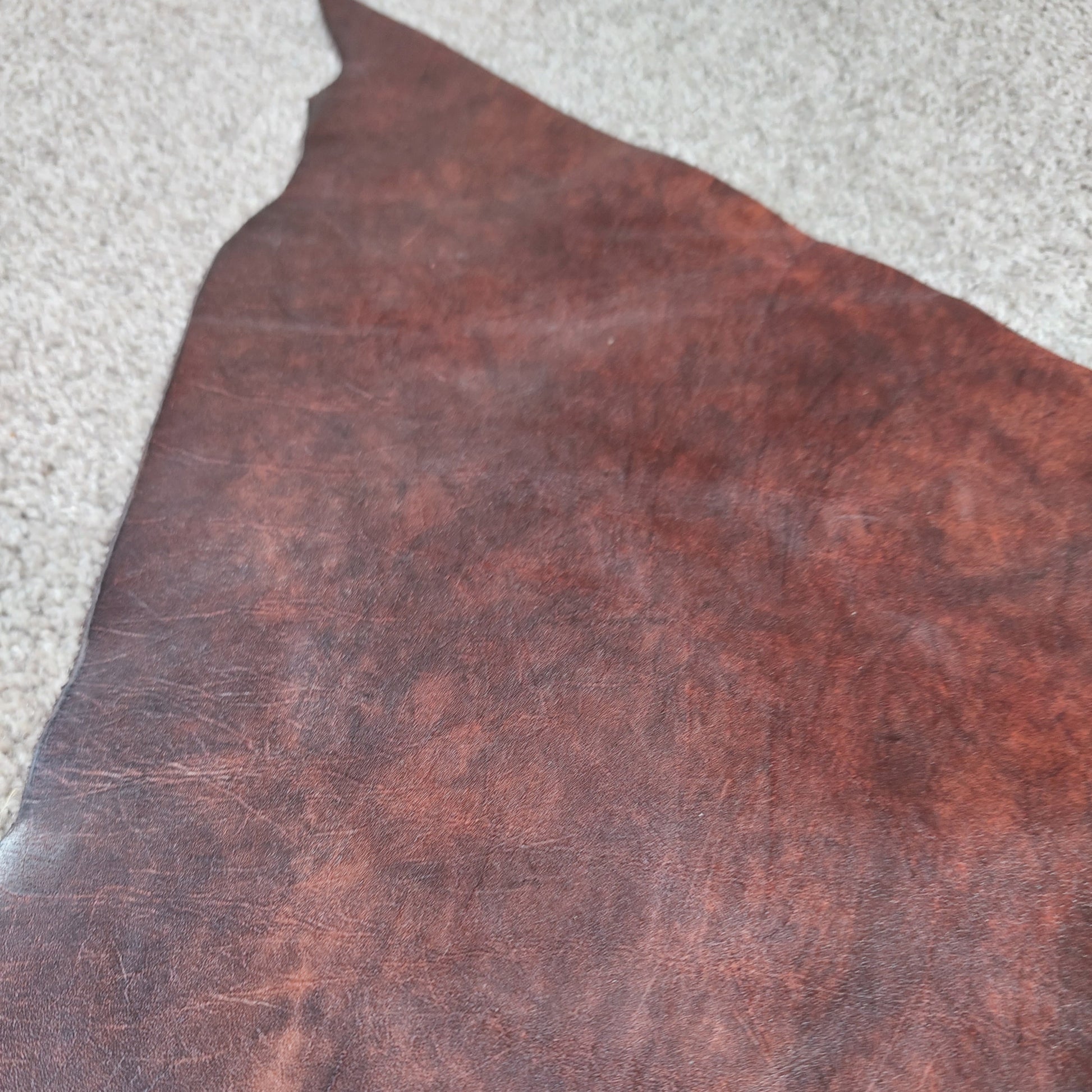 Two tone Scrap Leather Piece