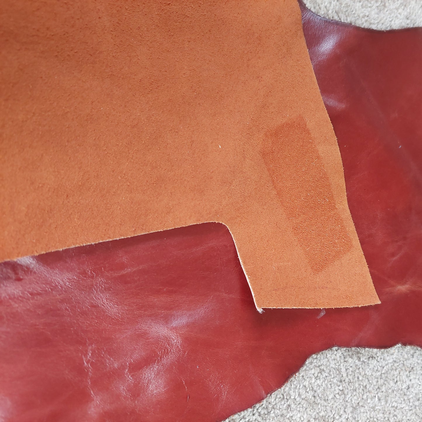 Mid Brown Leather Piece