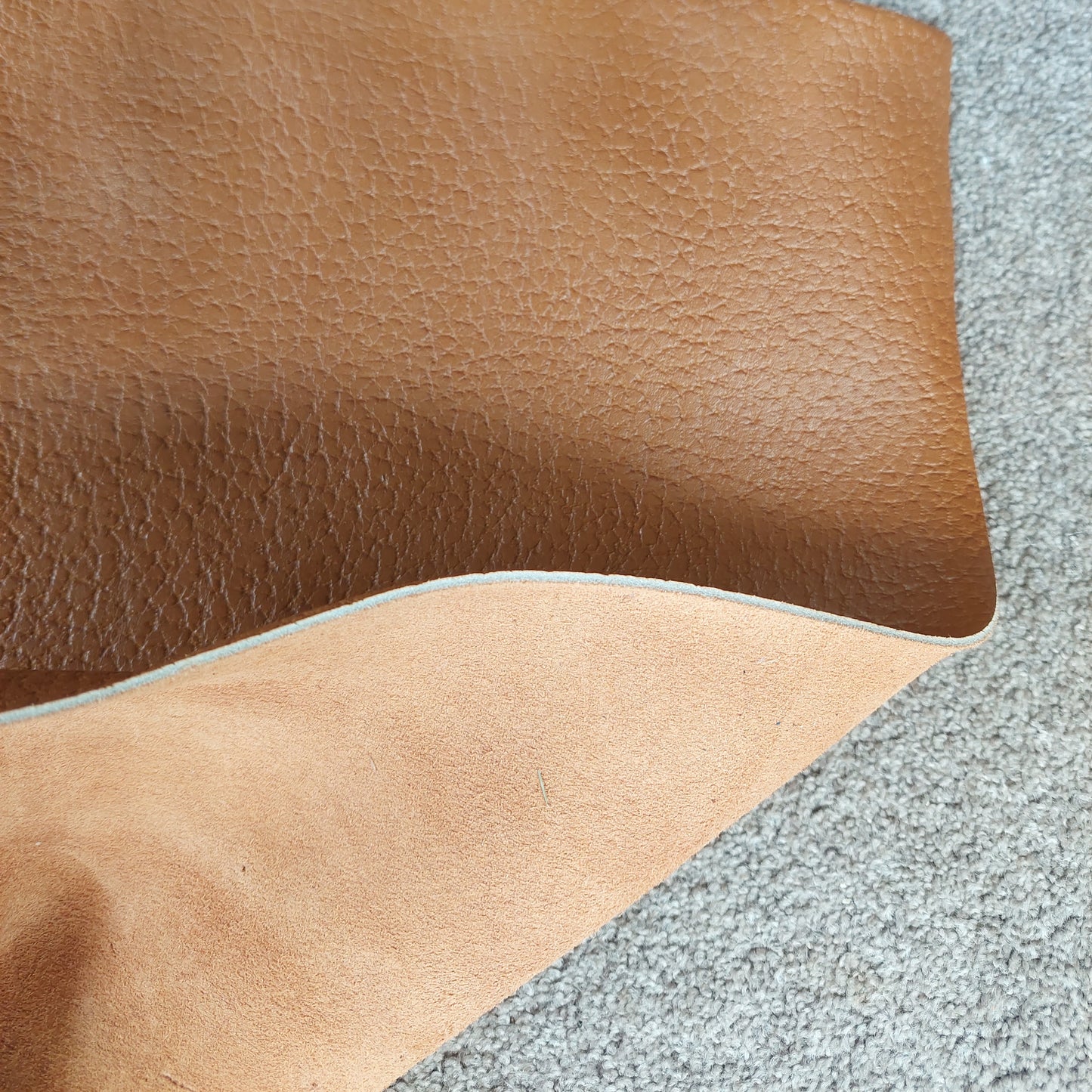 Textured Tan Leather Piece