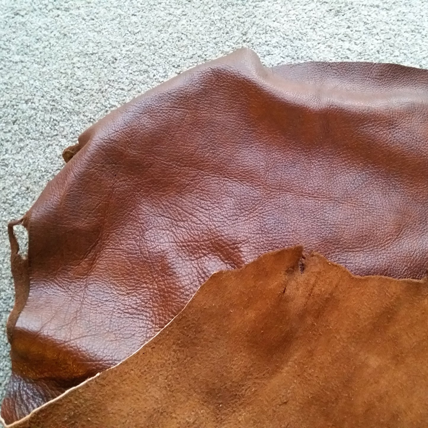Large Brown Leather Piece - 2mm