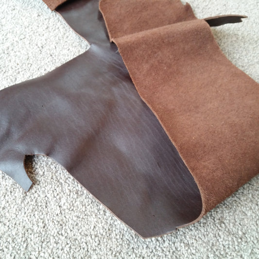 Dark Brown Scrap Leather Piece