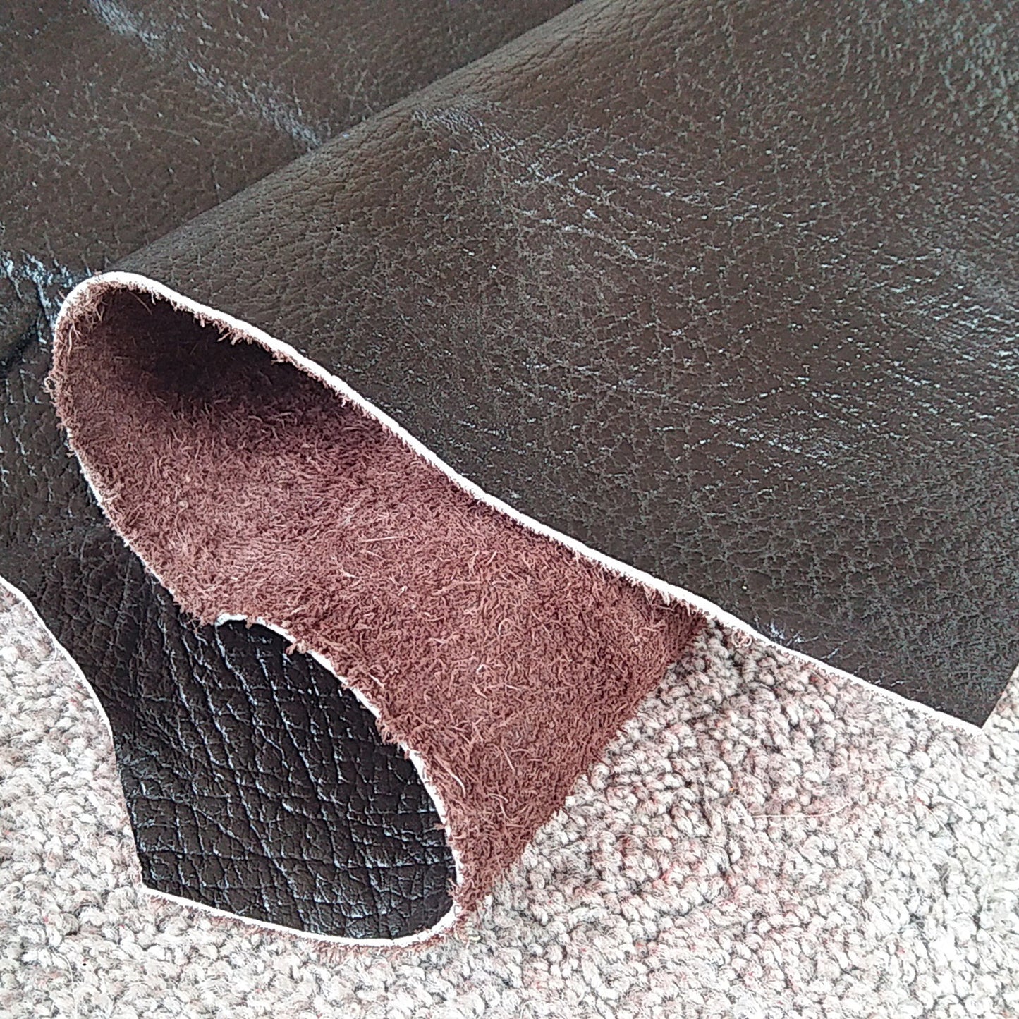 Dark Brown Scrap Leather Piece